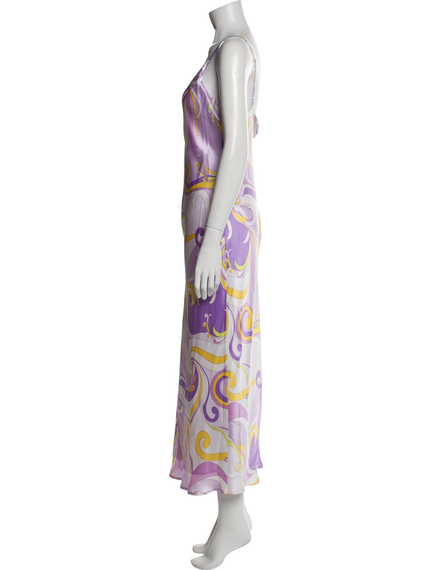 L'Agence Silk Long Dress