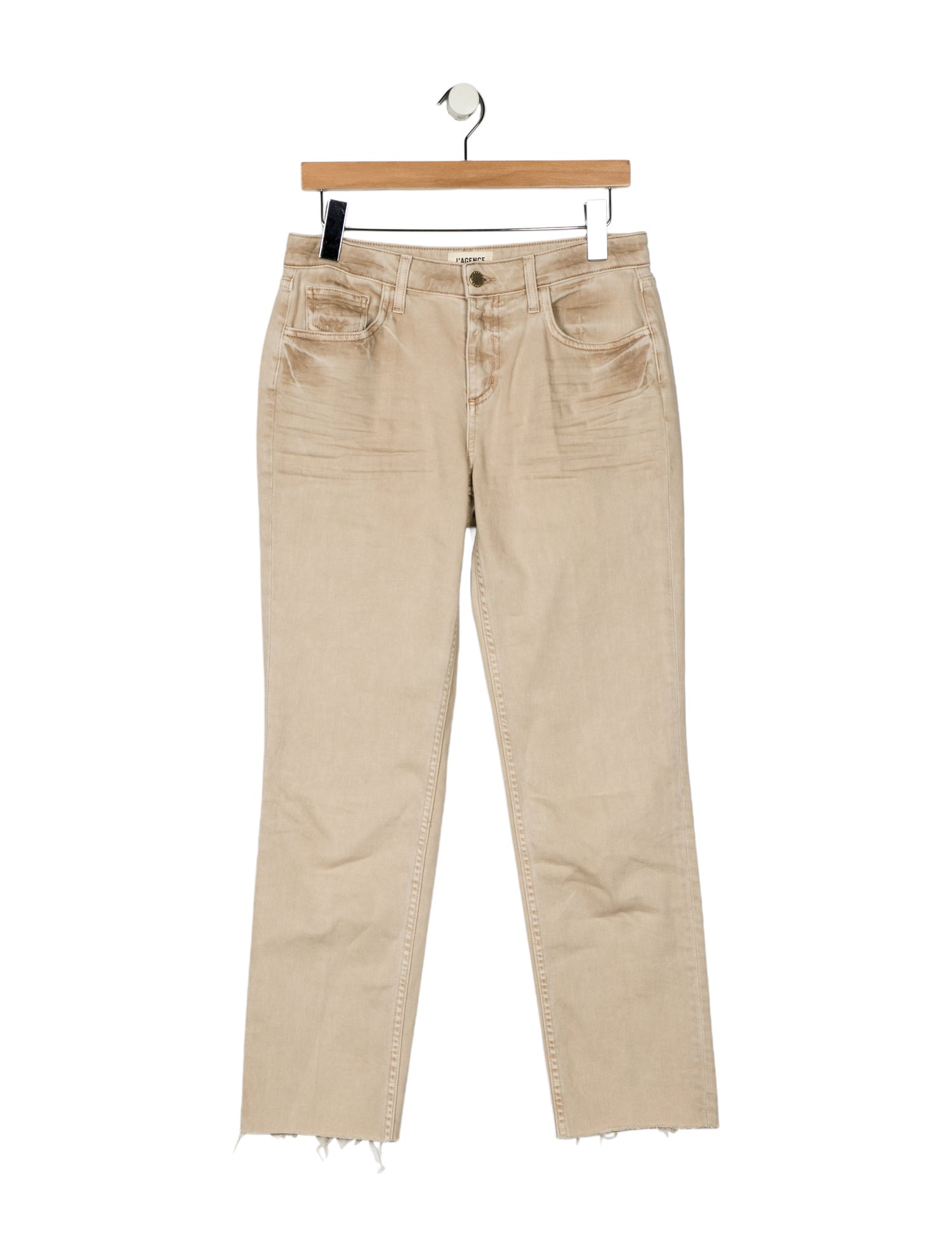 L'Agence Mid-Rise Straight Leg Jeans
