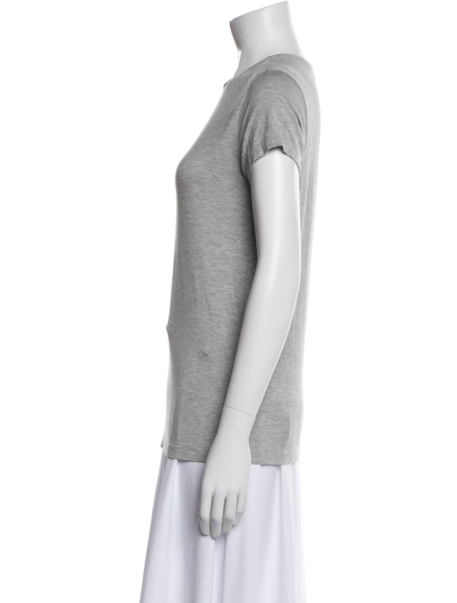 L'Agence Crew Neck Short Sleeve T-Shirt