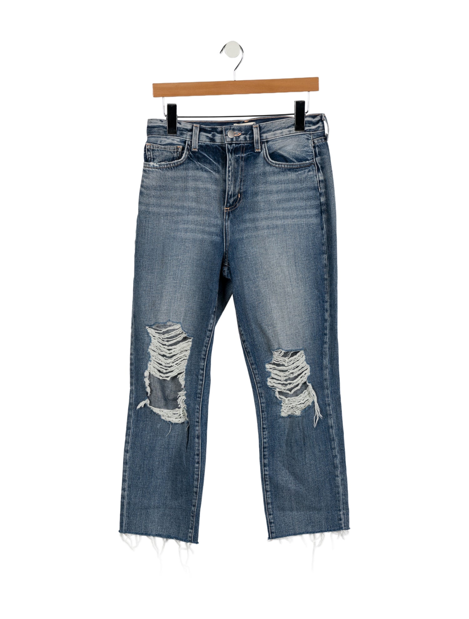 L'Agence Mid-Rise Straight Leg Jeans