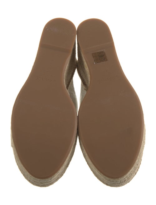 L'Agence Embossed Leather Cutout Accent Espadrilles