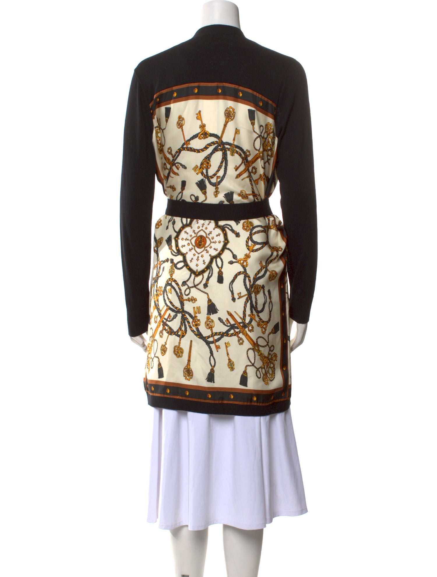 L'Agence Printed V-Neck Sweater w/ Tags