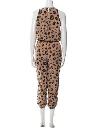 L'Agence Silk Printed Jumpsuit