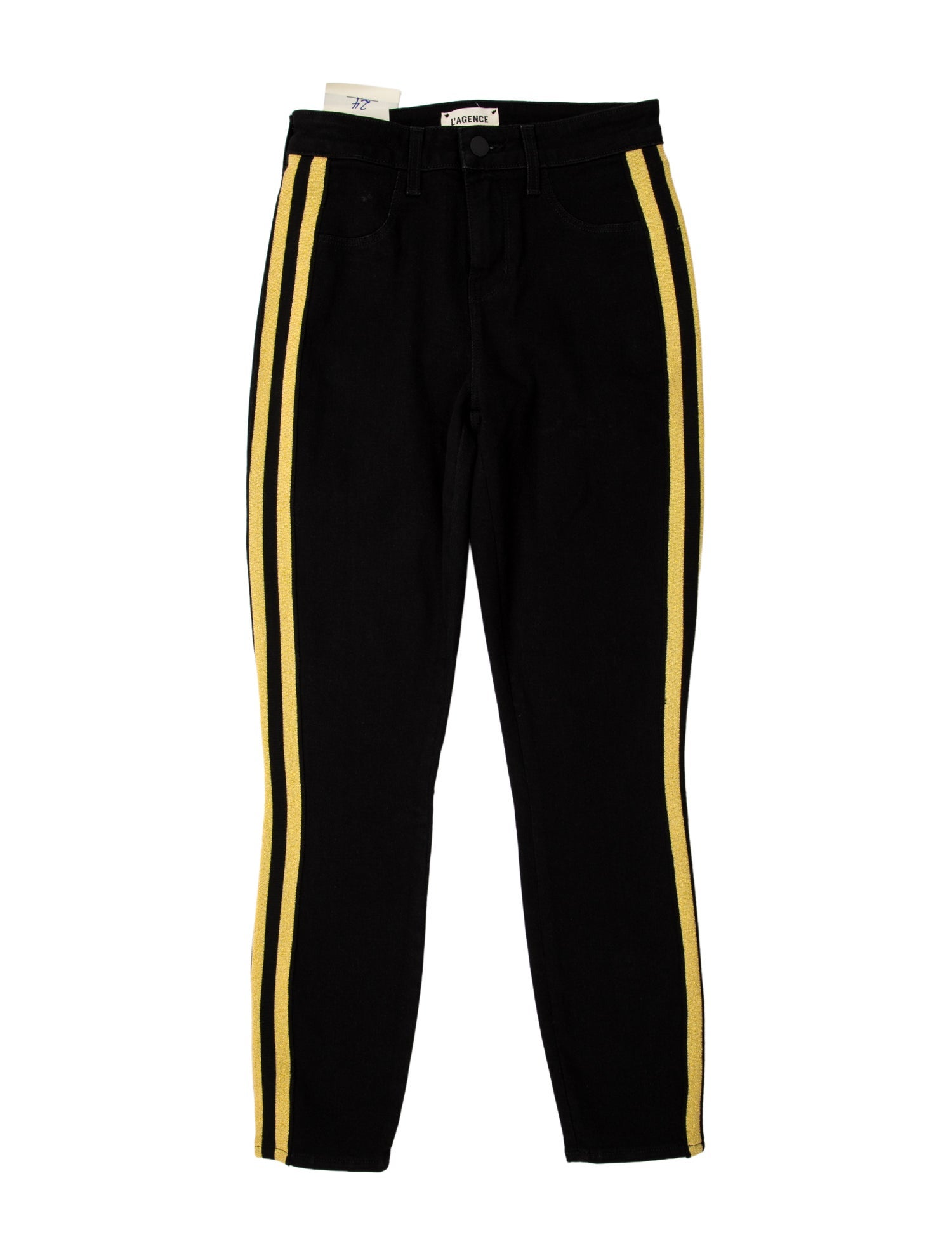 L'Agence Striped Skinny Leg Pants