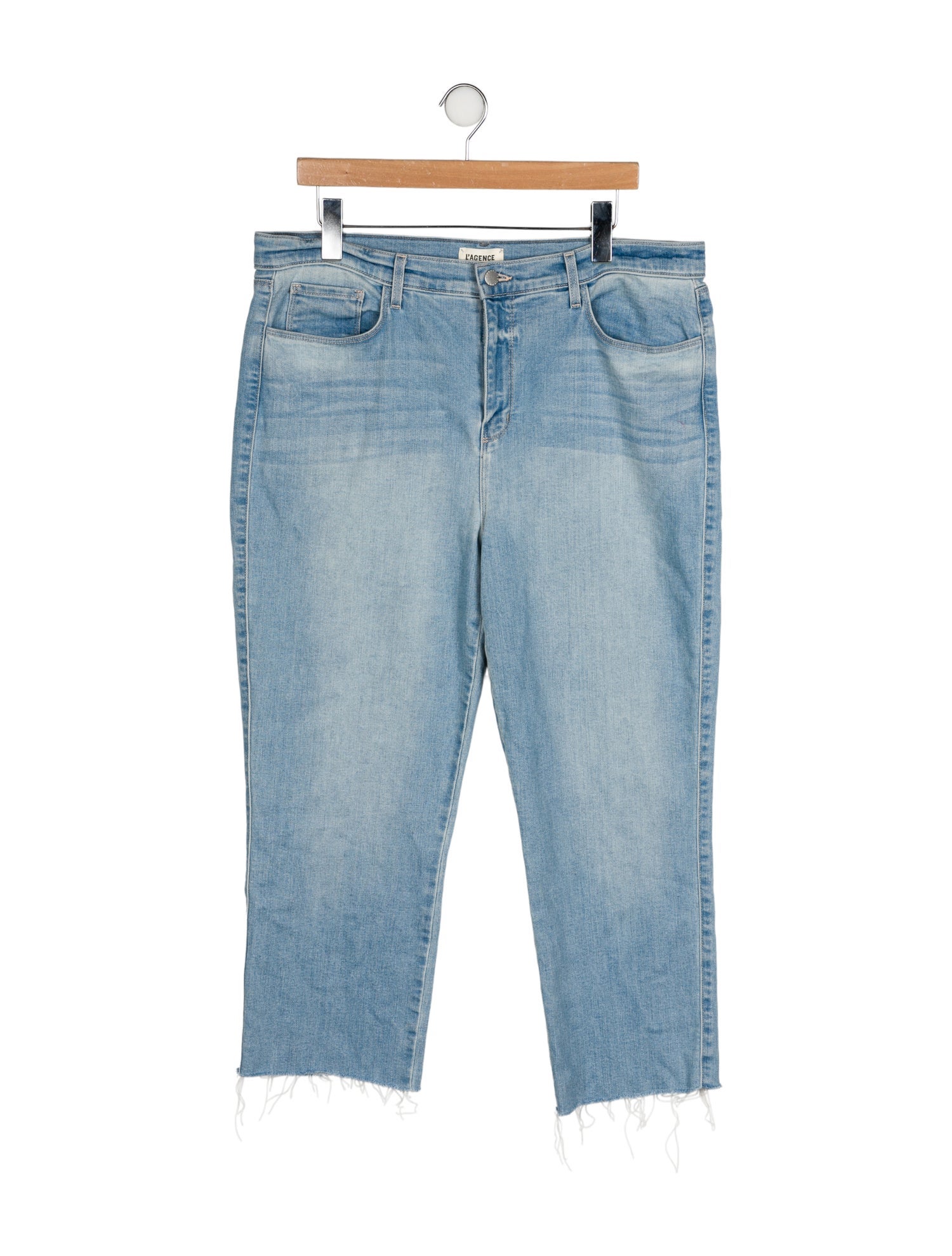 L'Agence High-Rise Straight Leg Jeans