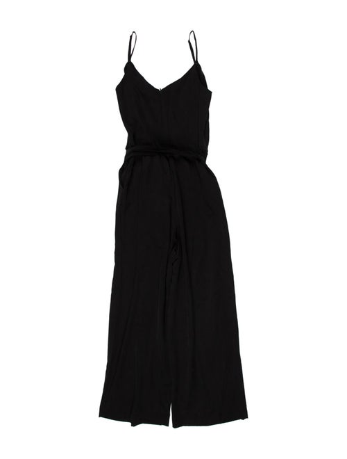 L'Agence Silk V-Neck Jumpsuit