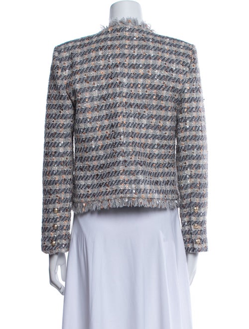 L'Agence Tweed Pattern Evening Jacket