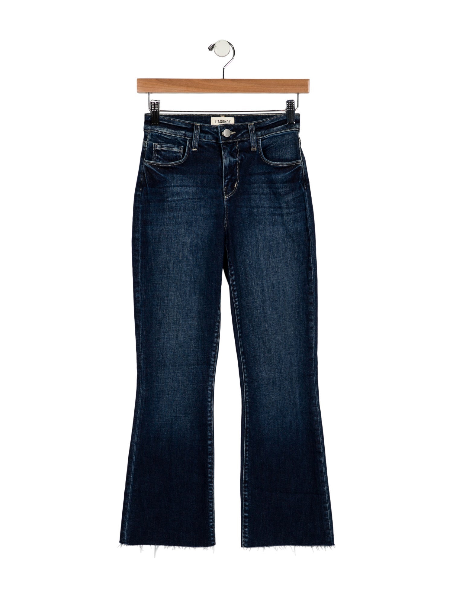 L'Agence Mid-Rise Straight Leg Jeans