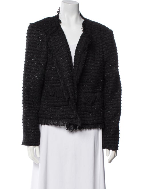 L'Agence Tweed Pattern Evening Jacket