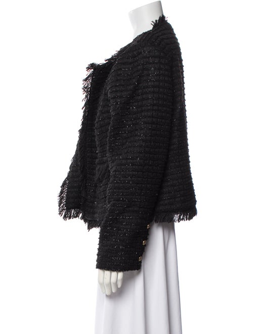 L'Agence Tweed Pattern Evening Jacket