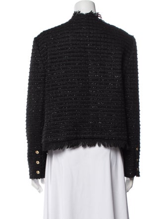 L'Agence Tweed Pattern Evening Jacket