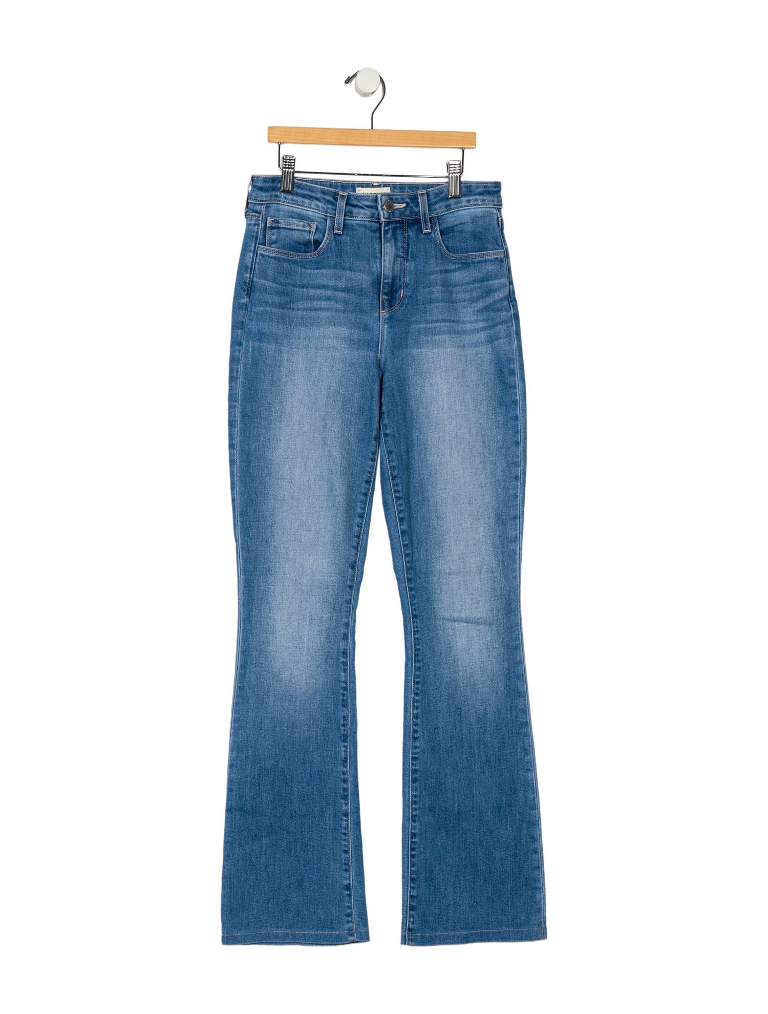 L'Agence Mid-Rise Straight Leg Jeans