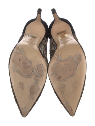 L'Agence Lace Lace Pattern Pumps