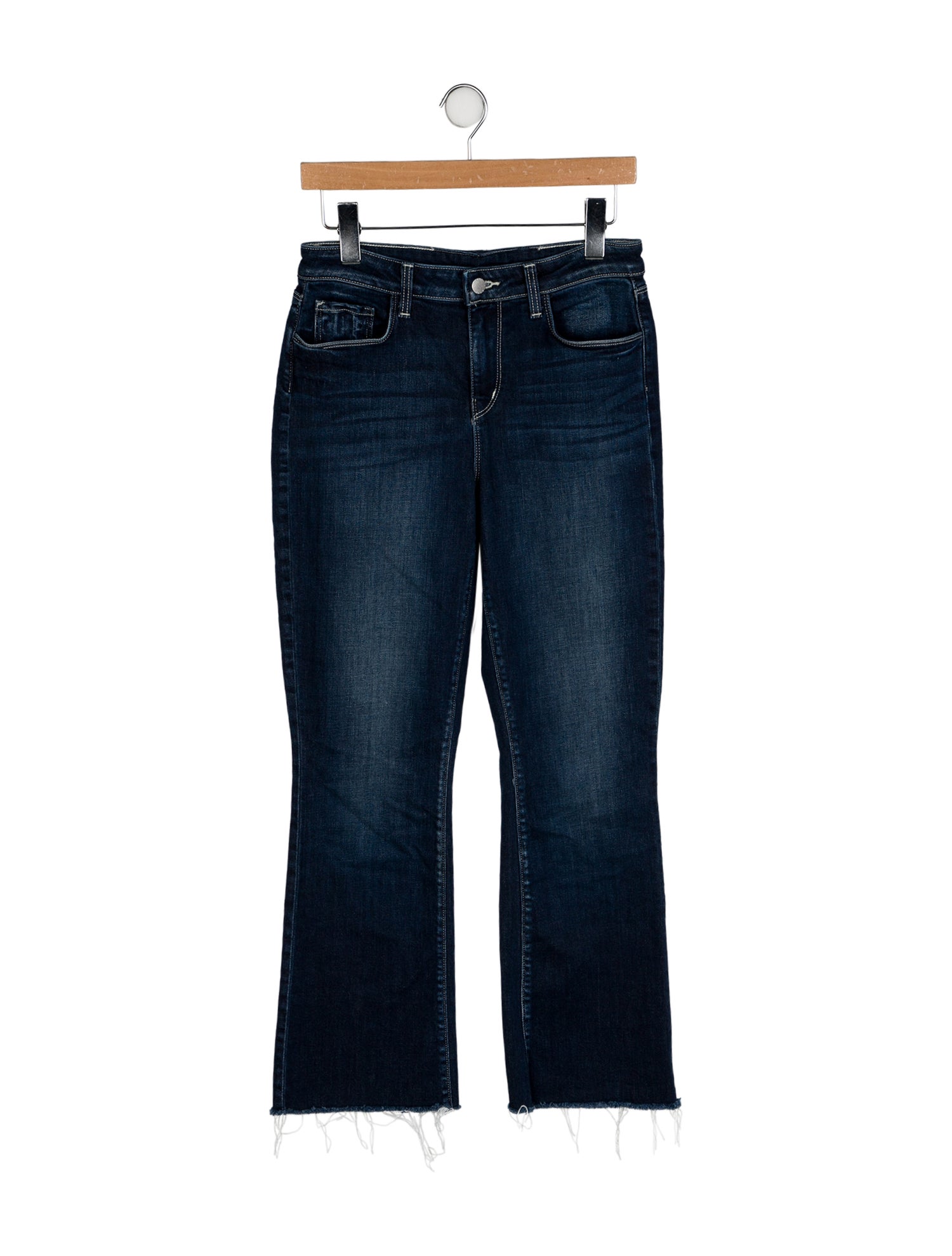 L'Agence Mid-Rise Wide Leg Jeans