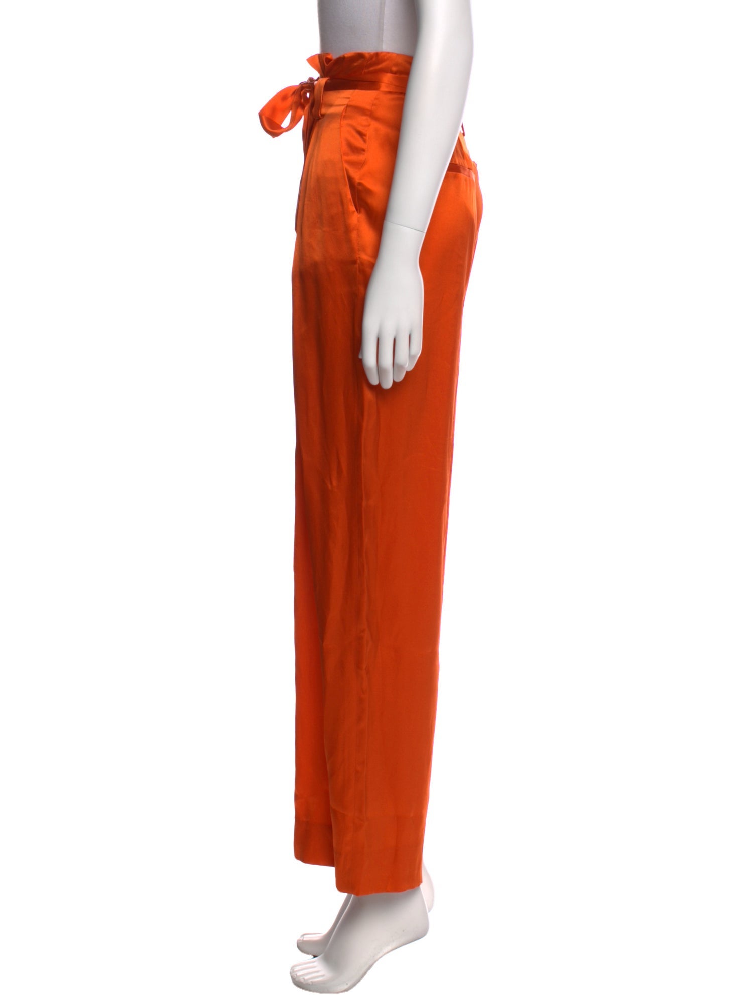 L'Agence Silk Wide Leg Pants
