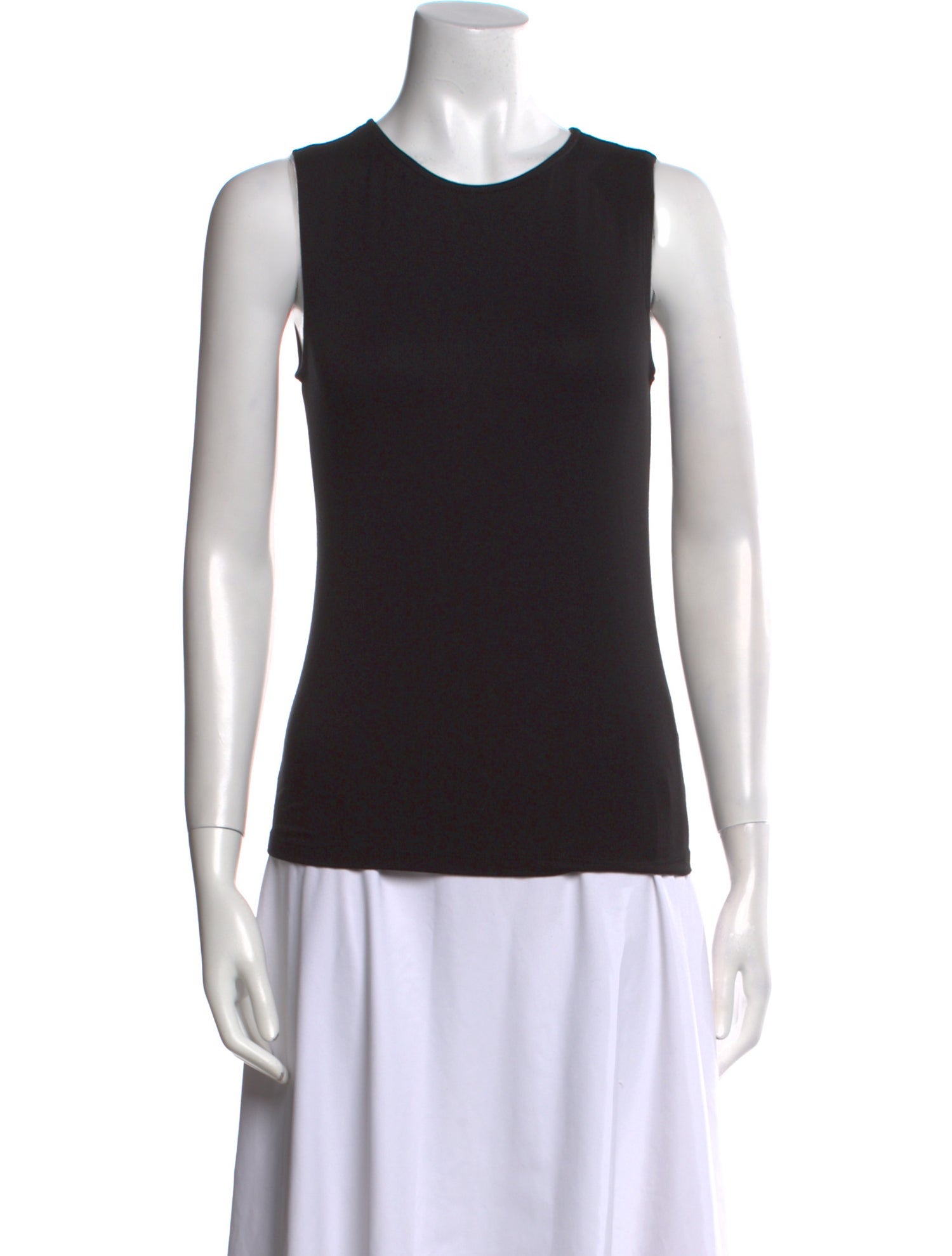 L'Agence Crew Neck Sleeveless Top