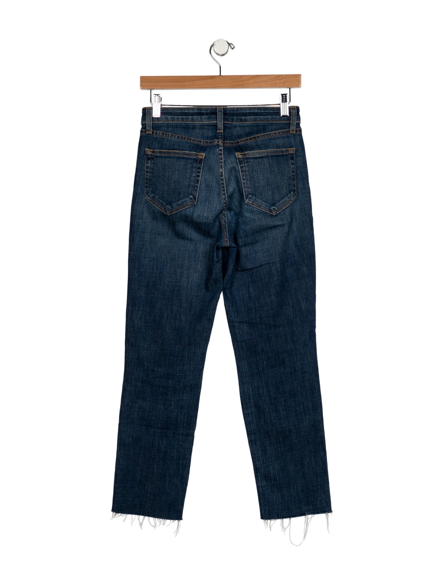 L'Agence Mid-Rise Straight Leg Jeans