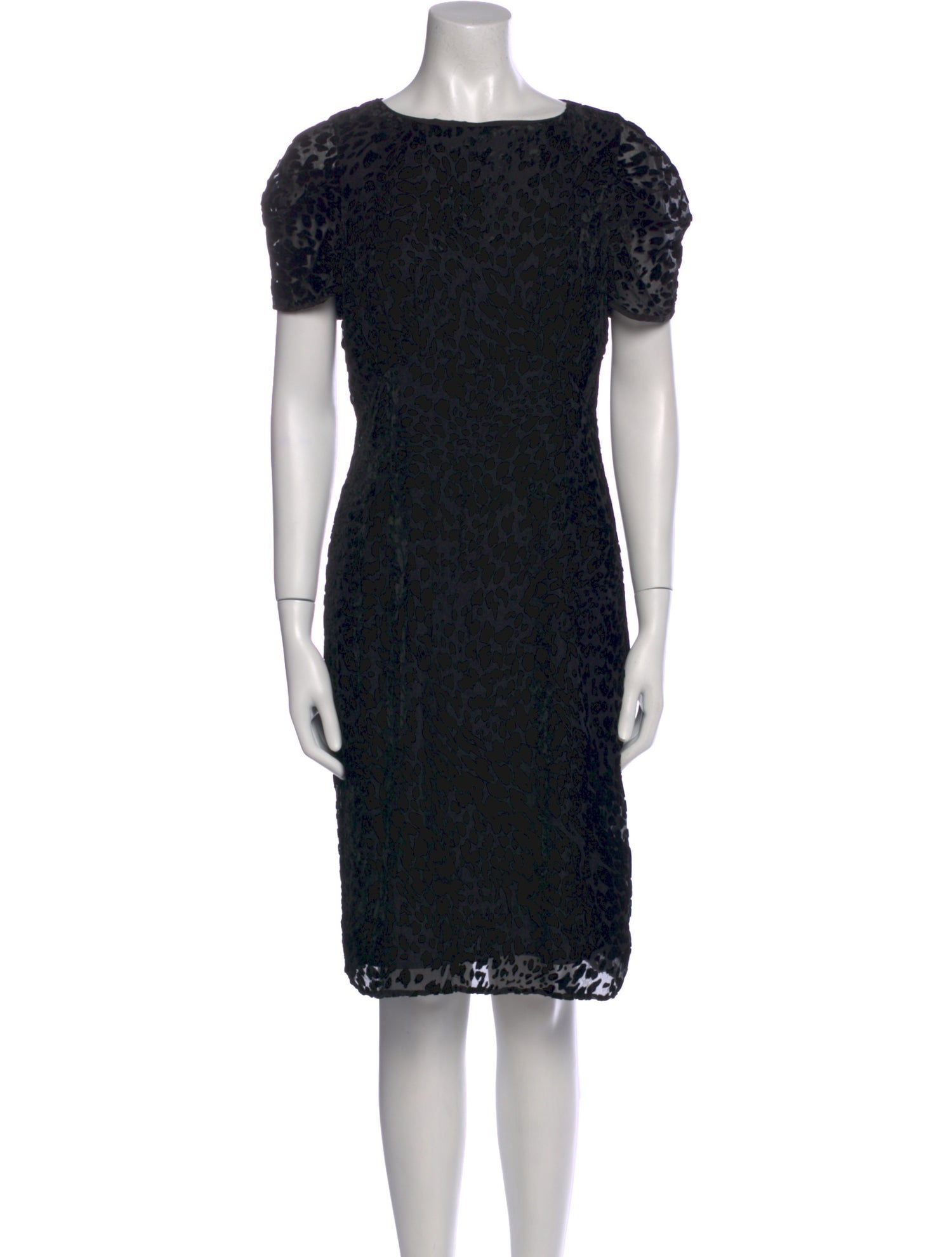 L'Agence Lace Pattern Knee-Length Dress