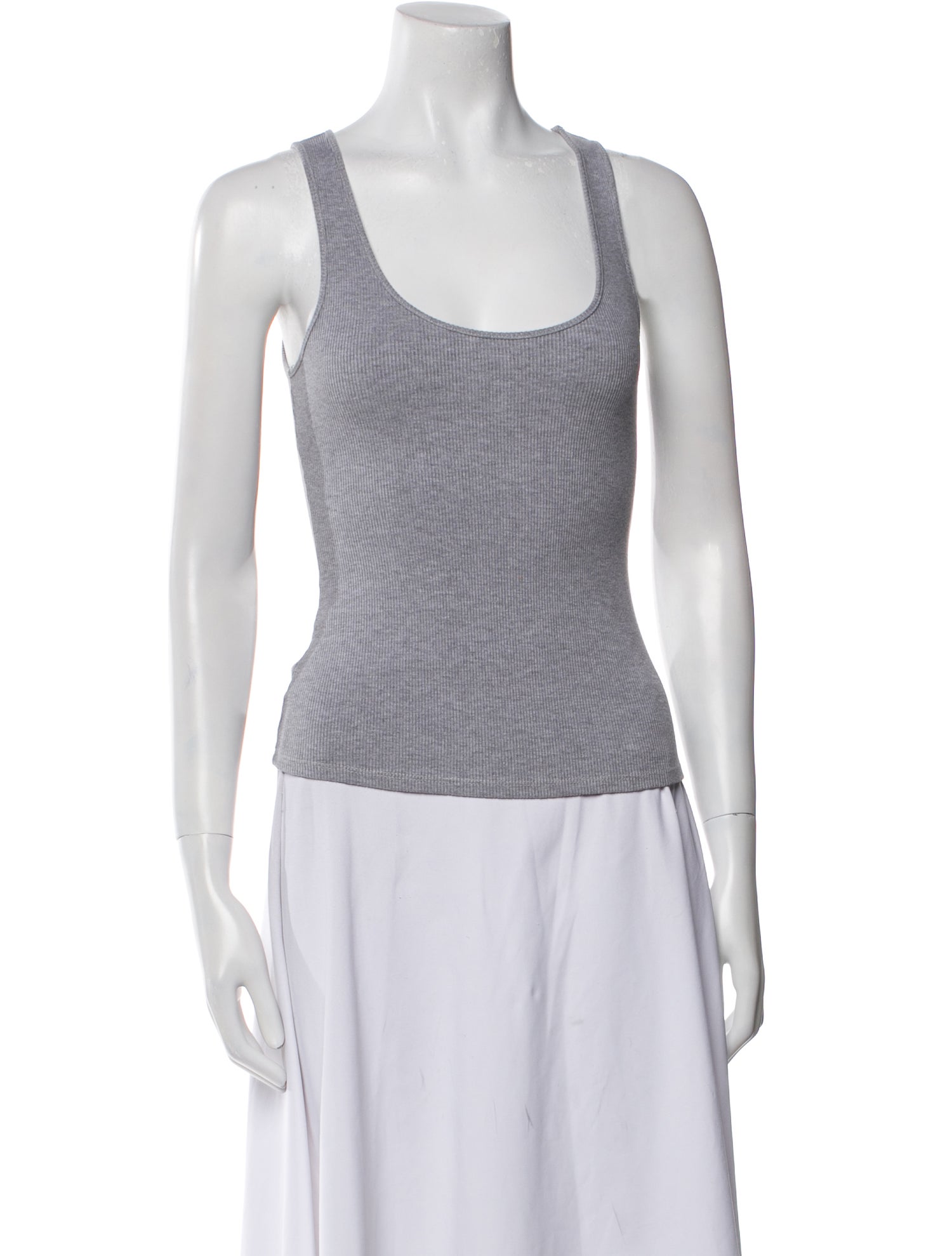 L'Agence Silk Scoop Neck Top