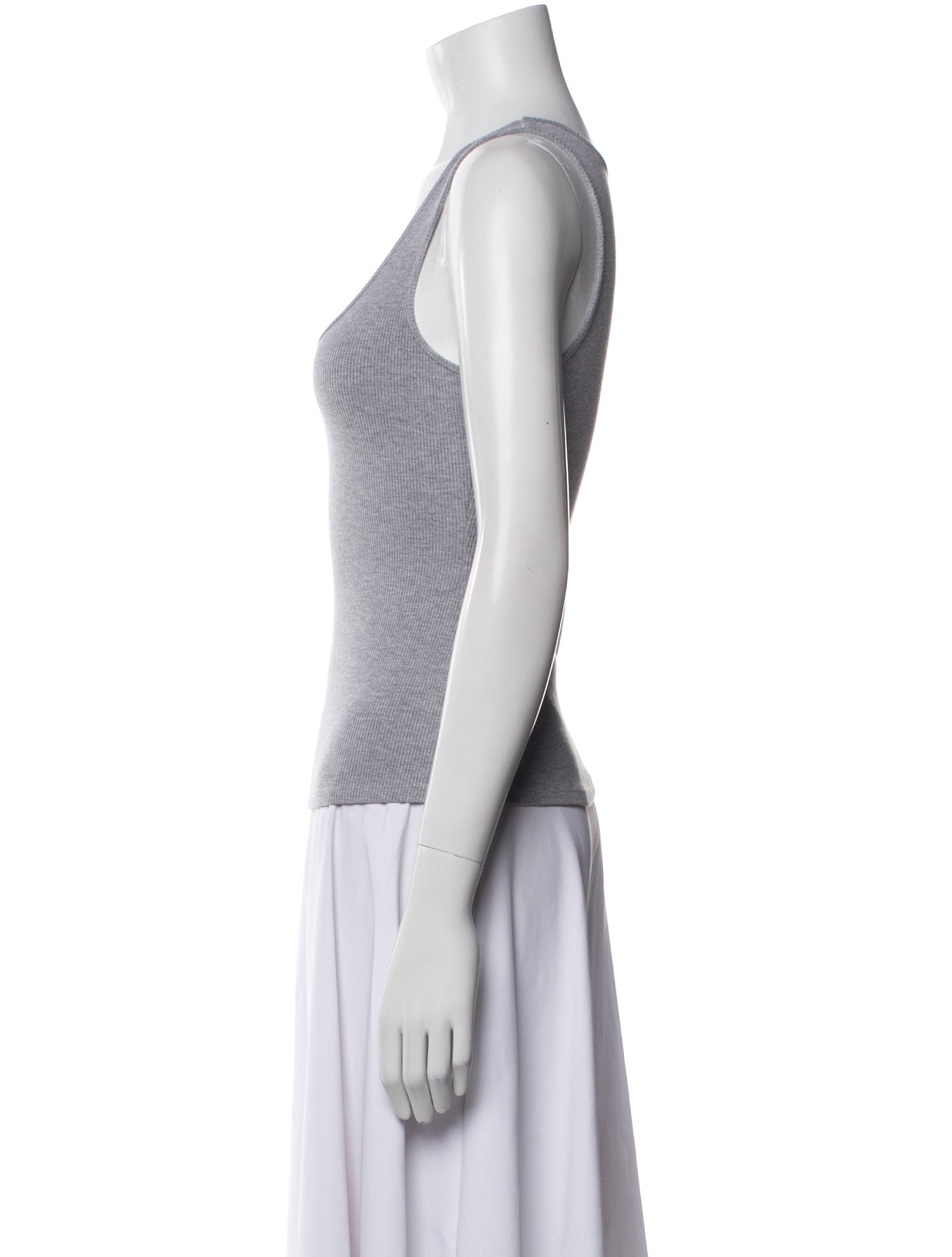 L'Agence Silk Scoop Neck Top