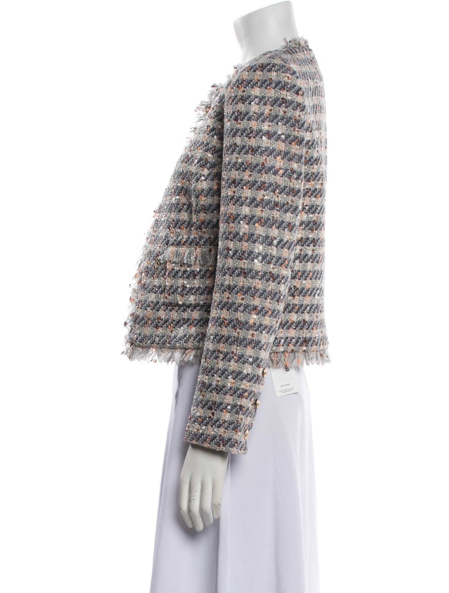 L'Agence Tweed Pattern Evening Jacket w/ Tags