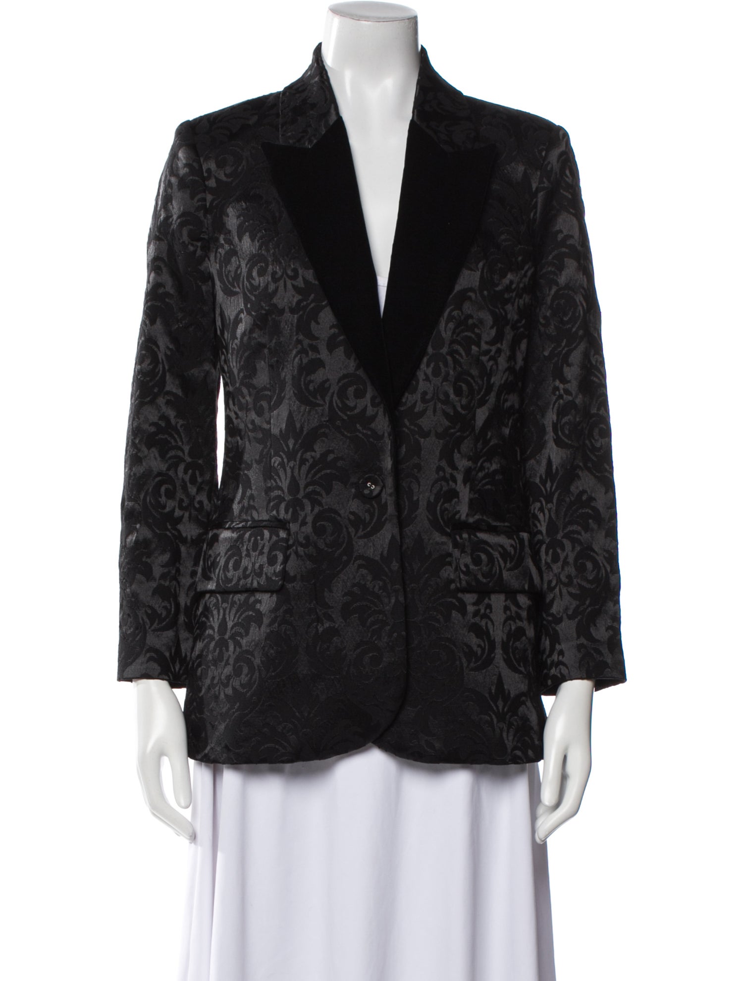L'Agence Nylon Printed Blazer