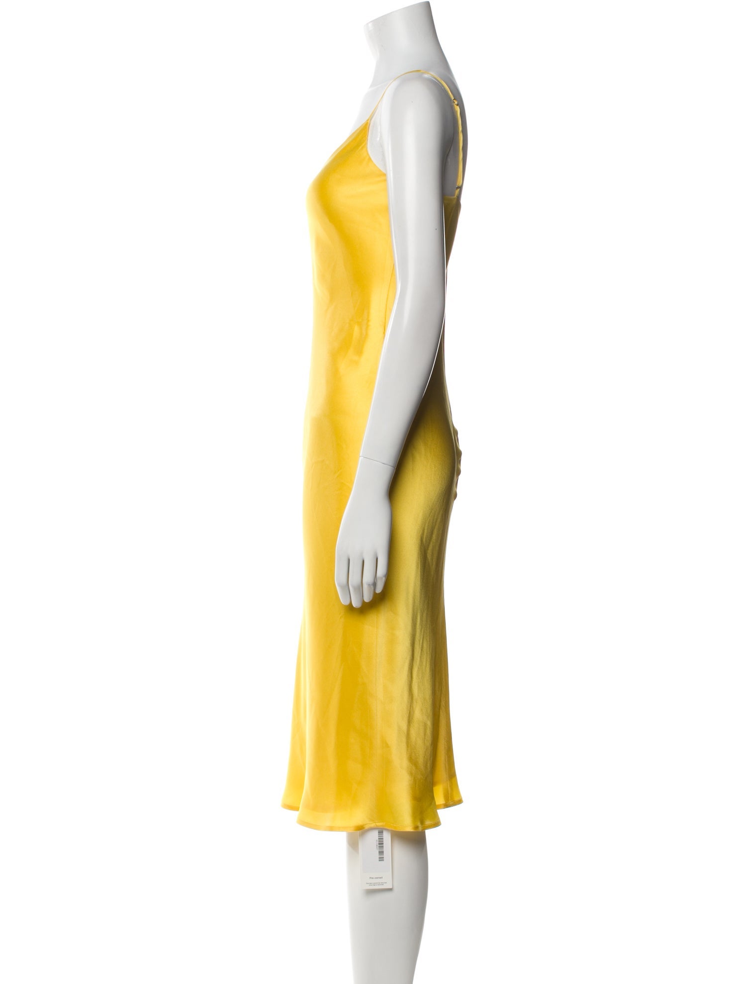 L'Agence Silk Midi Length Dress