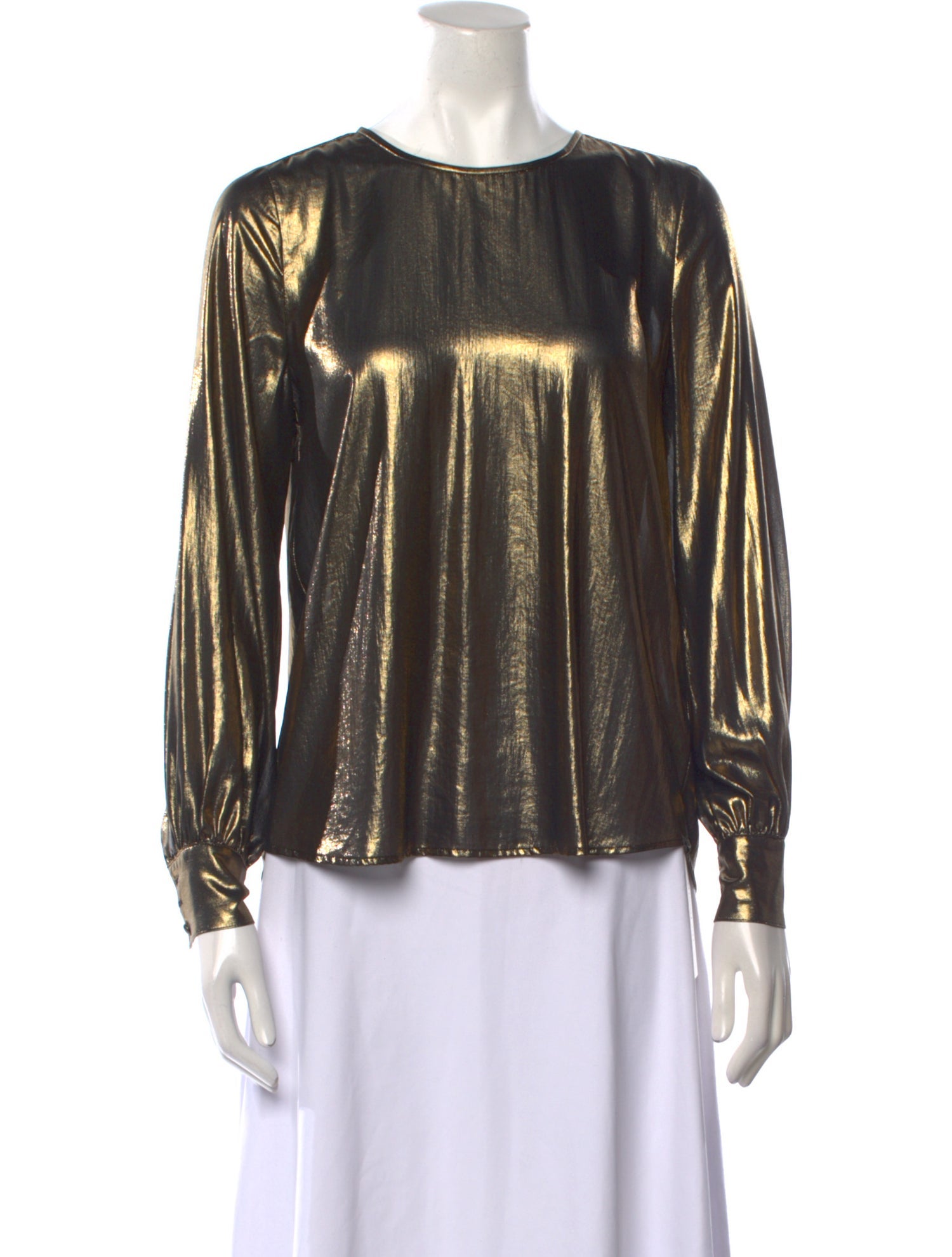 L'Agence Striped Long Sleeve Blouse