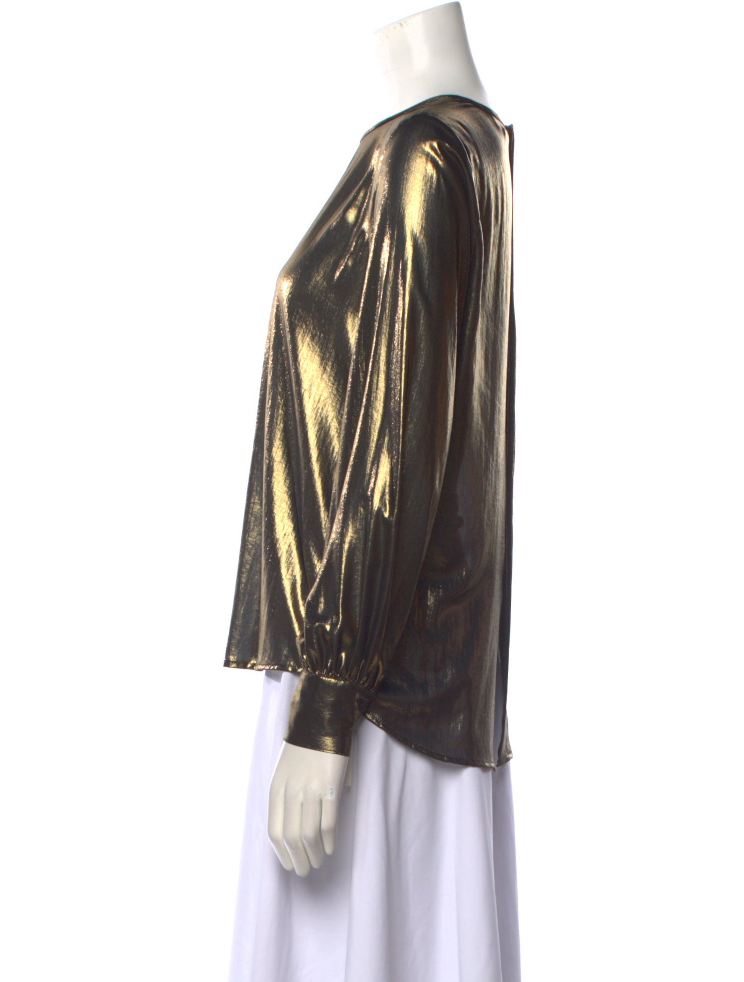 L'Agence Striped Long Sleeve Blouse