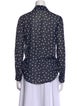 L'Agence Printed Long Sleeve Button-Up Top