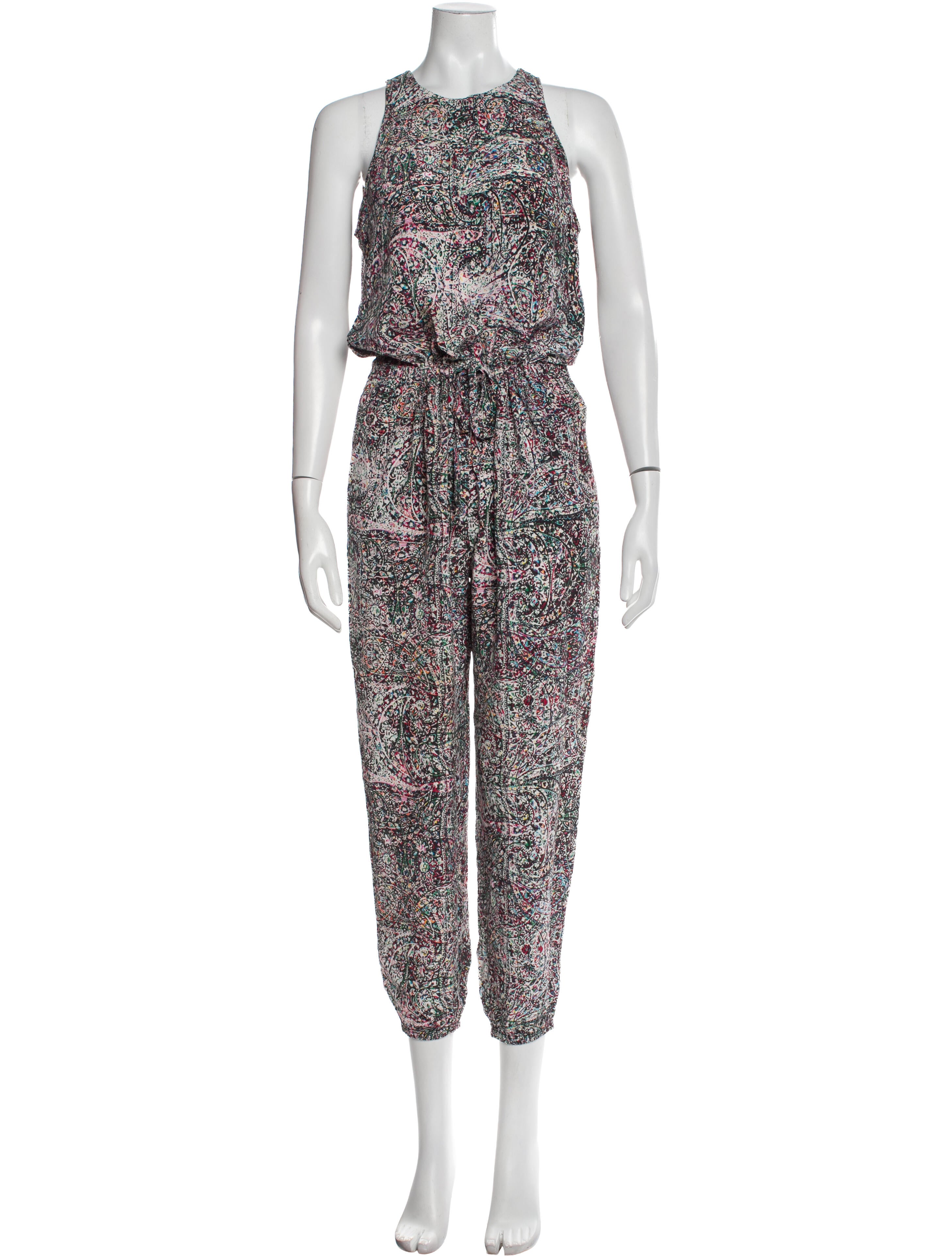 L'Agence Silk Printed Jumpsuit