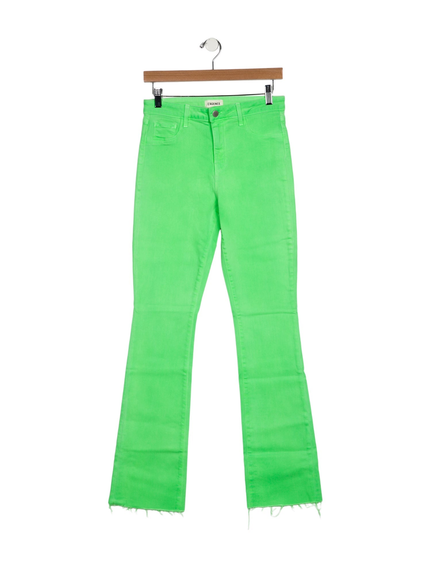 L'Agence Mid-Rise Straight Leg Jeans