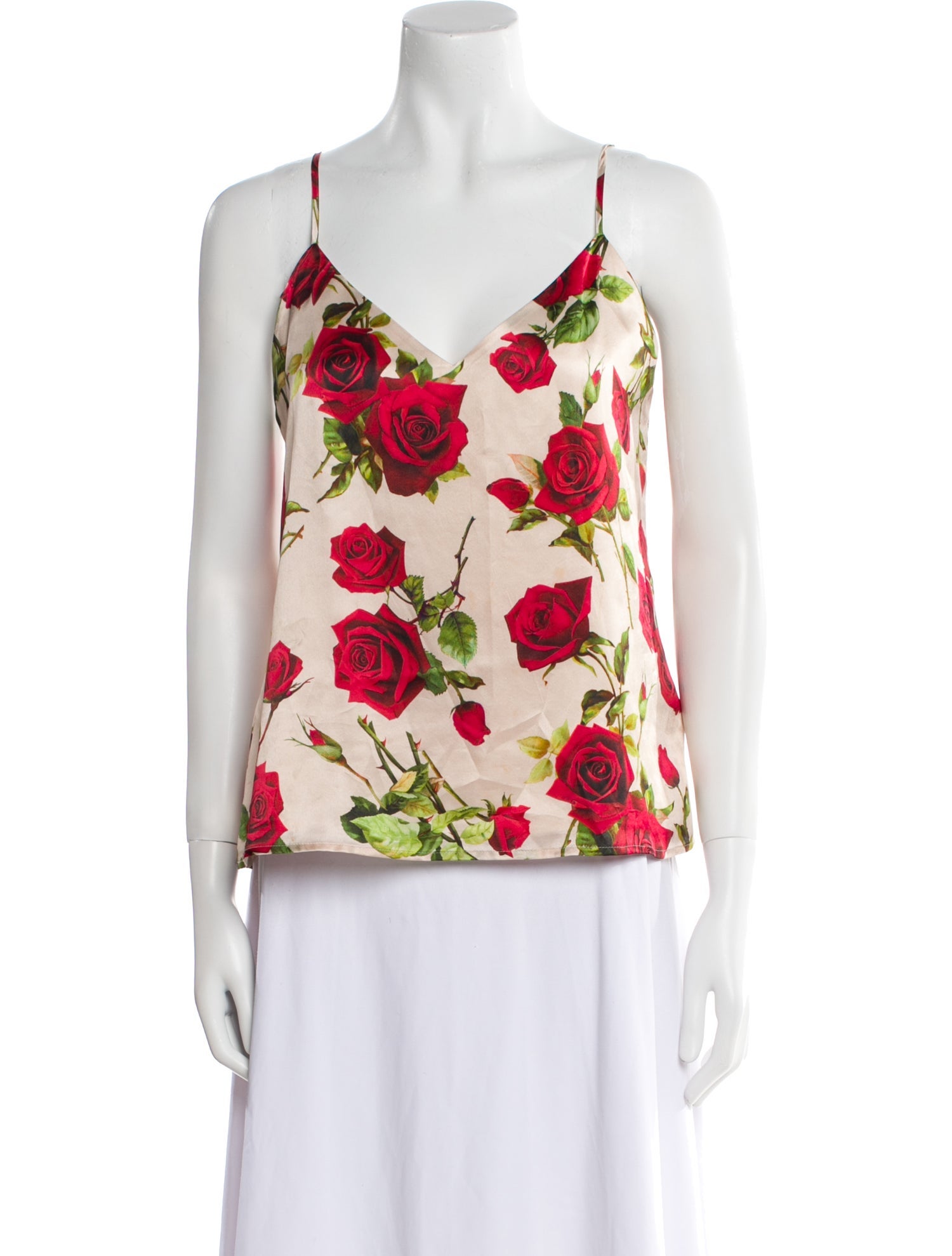 L'Agence Silk Floral Print Top w/ Tags