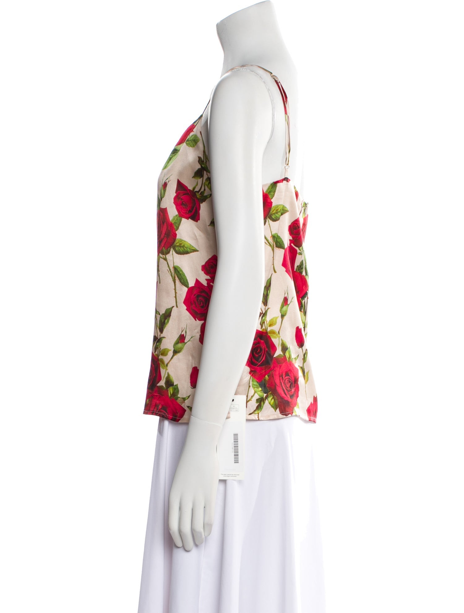 L'Agence Silk Floral Print Top w/ Tags