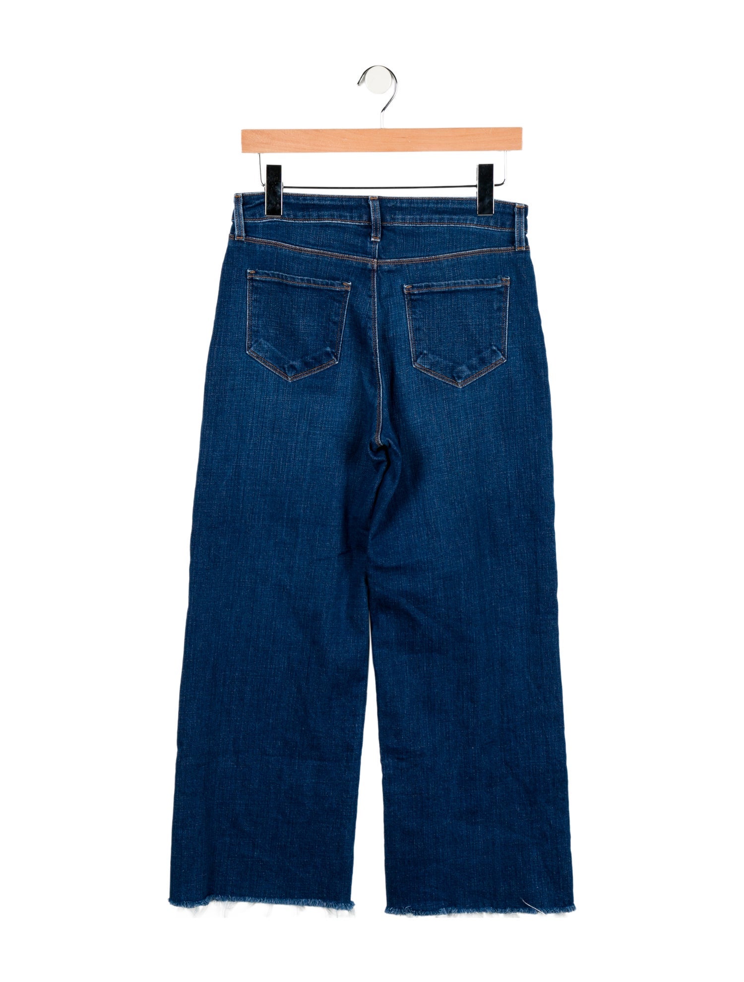L'Agence Mid-Rise Wide Leg Jeans