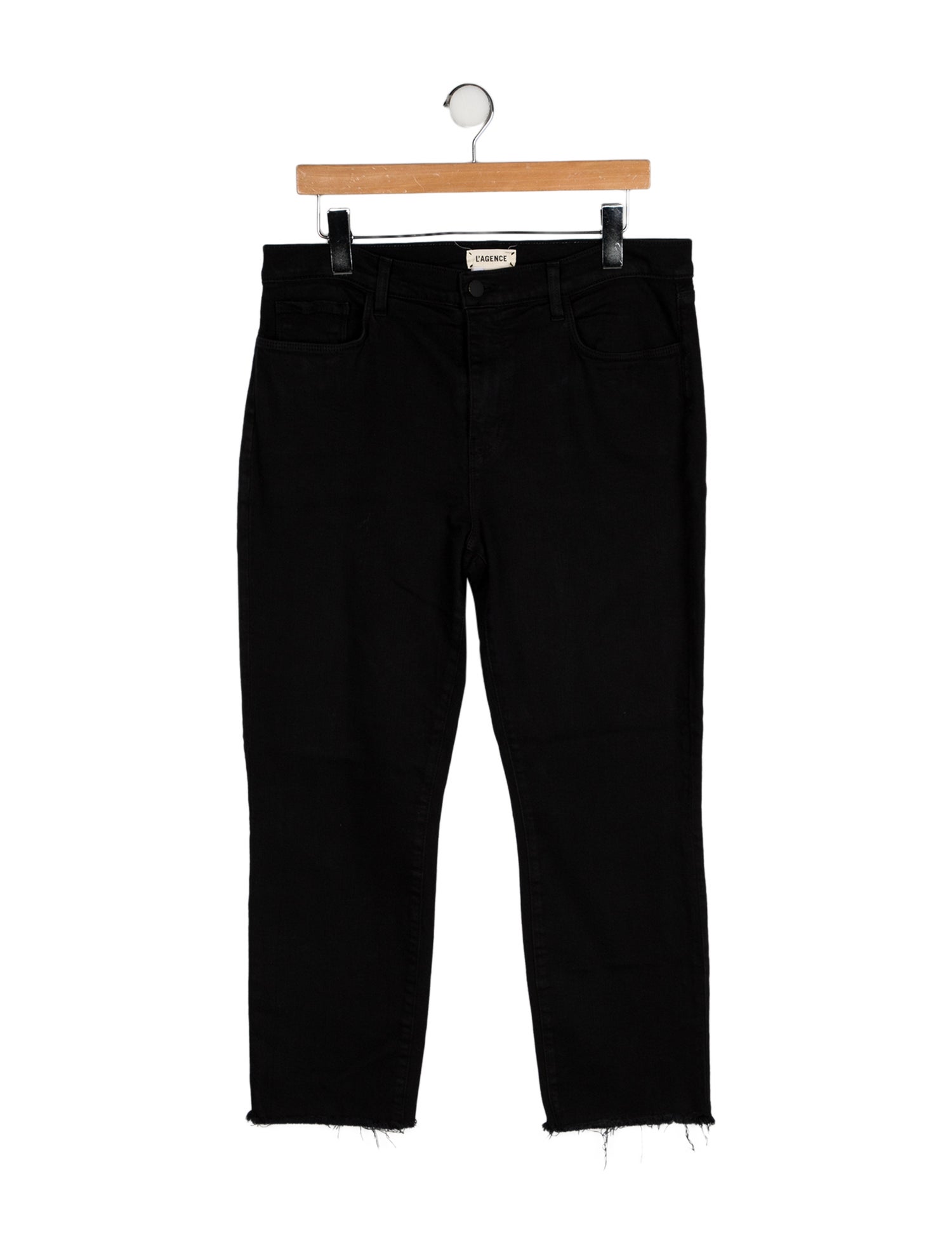 L'Agence Mid-Rise Straight Leg Jeans