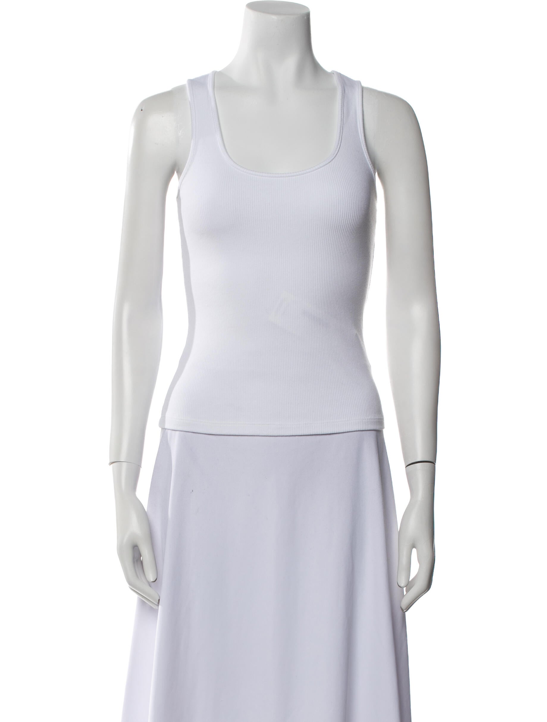 L'Agence Scoop Neck Sleeveless Top