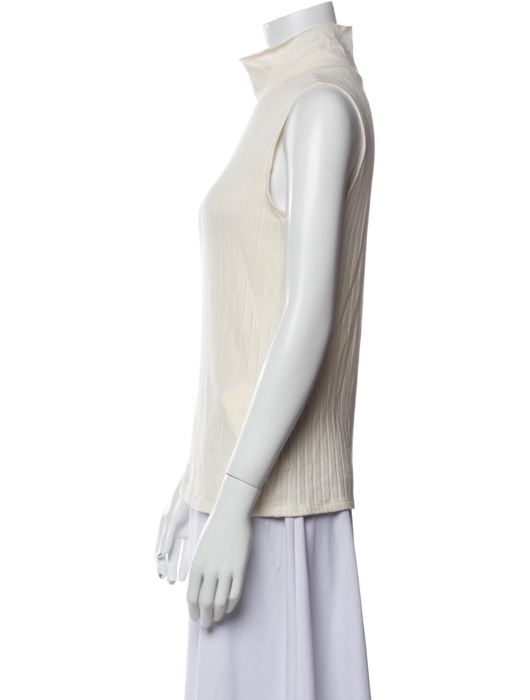 L'Agence Silk Turtleneck Top