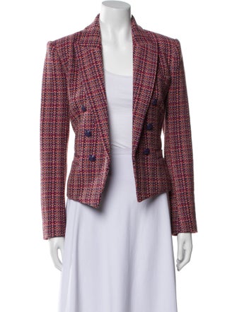 L'Agence Tweed Pattern Blazer