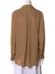 L'Agence Silk Long Sleeve Button-Up Top