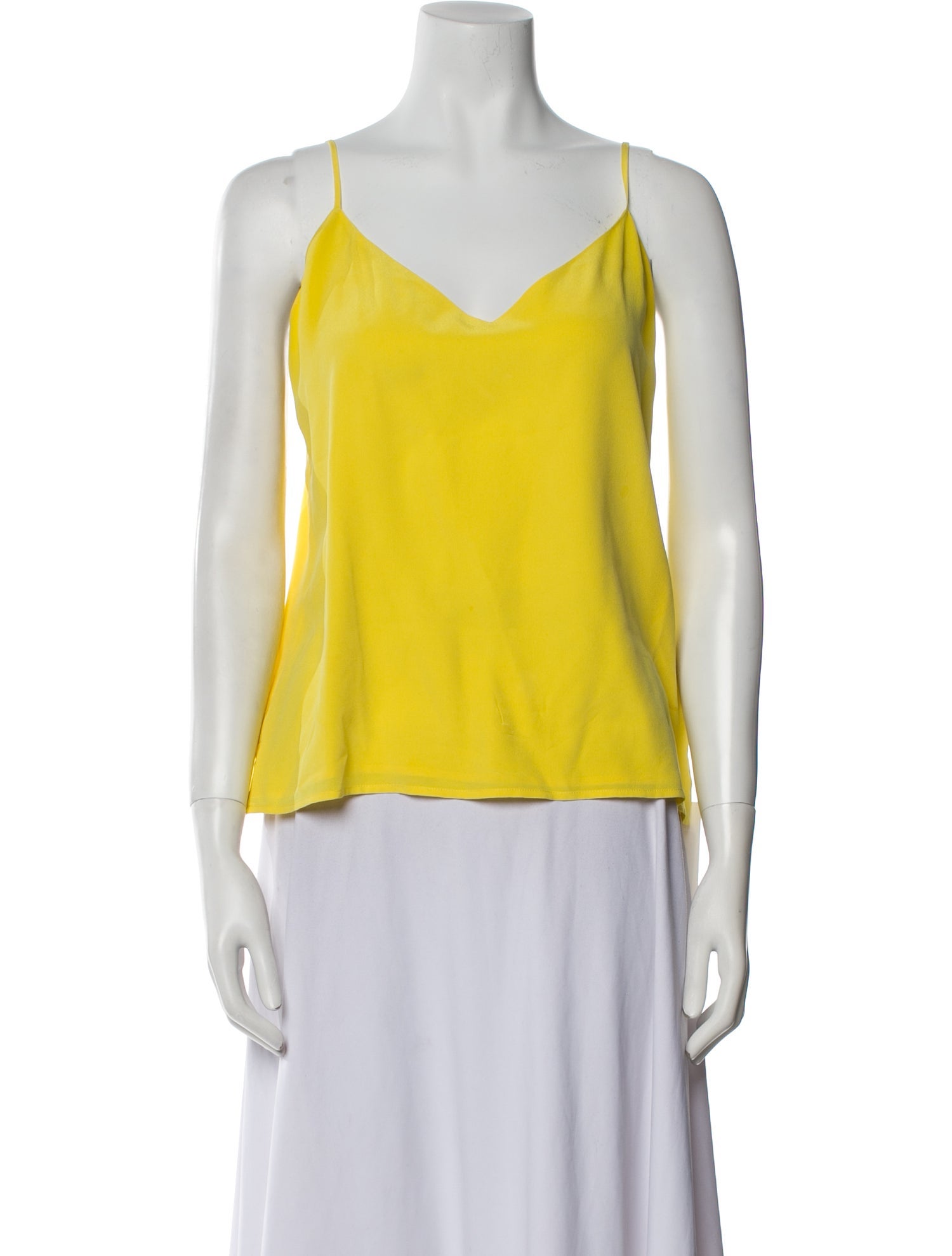 L'Agence Silk V-Neck Top