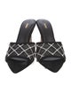 L'Agence Suede Lace Pattern Slides
