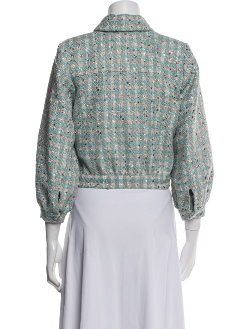 L'Agence Tweed Pattern Evening Jacket