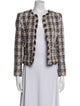 L'Agence Tweed Pattern Evening Jacket