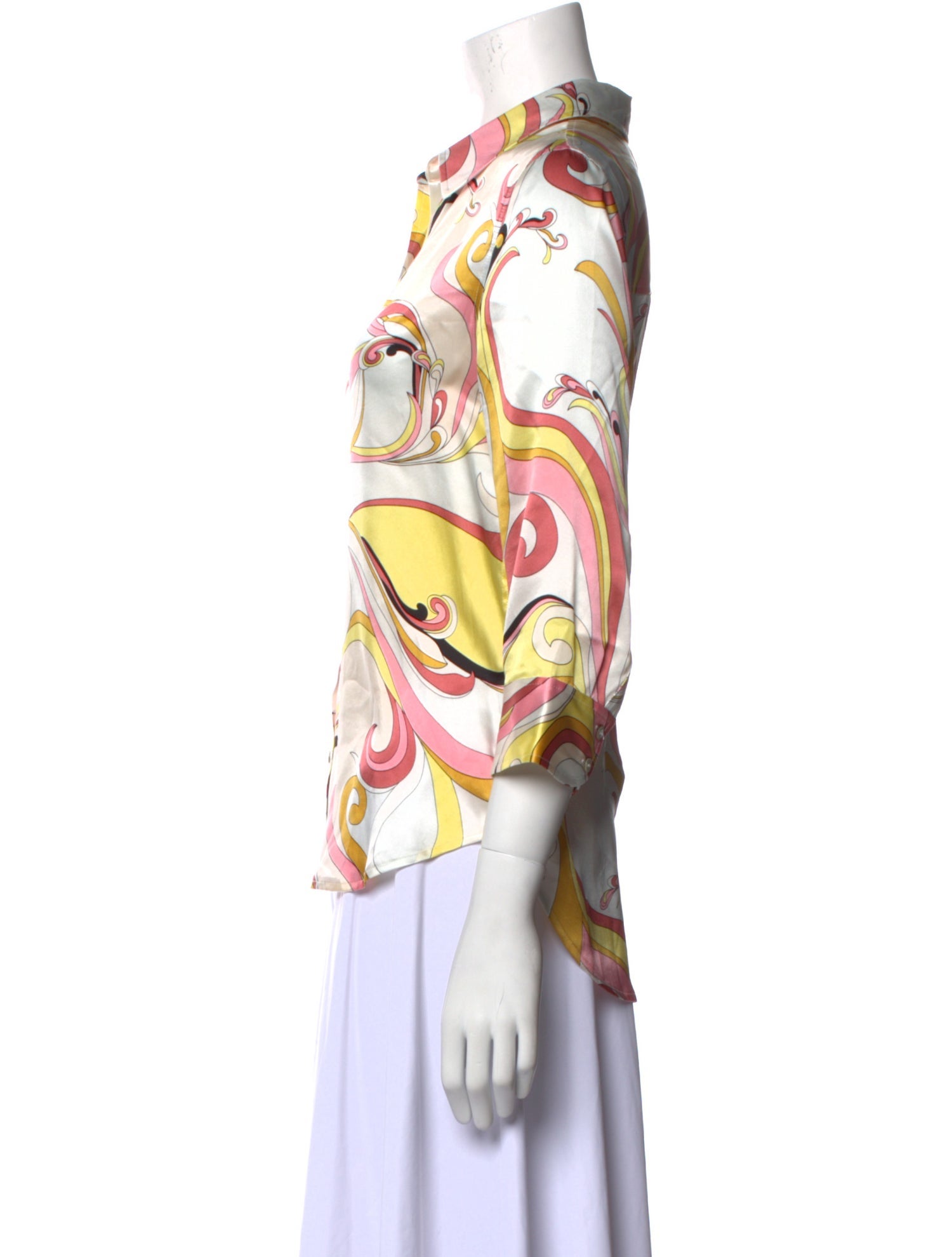 L'Agence Silk Printed Blouse