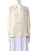 L'Agence Silk Long Sleeve Button-Up Top