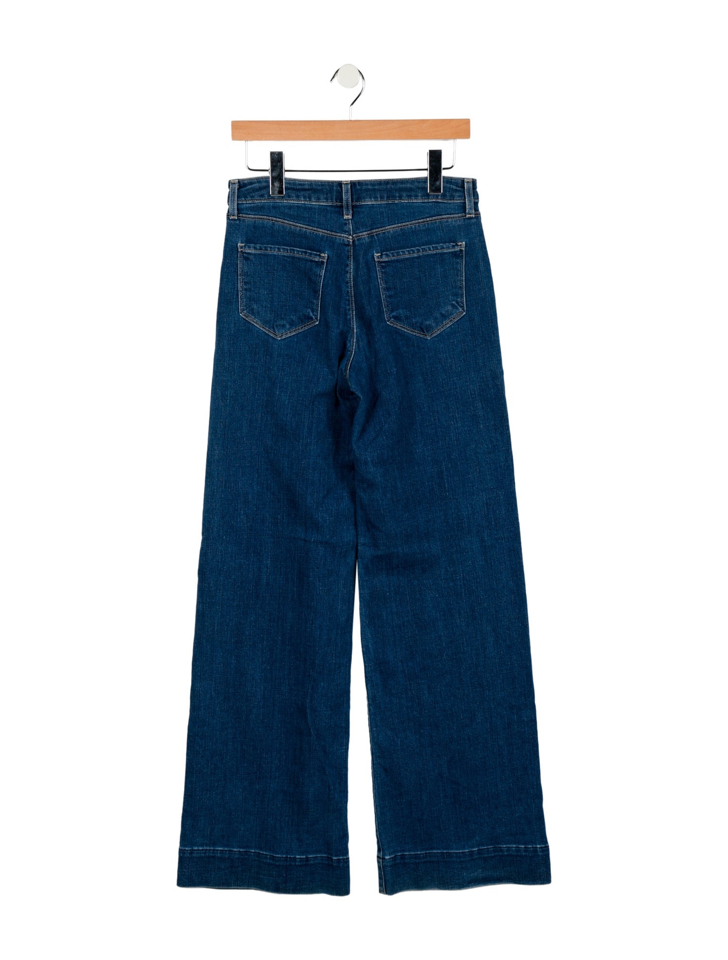 L'Agence Mid-Rise Wide Leg Jeans