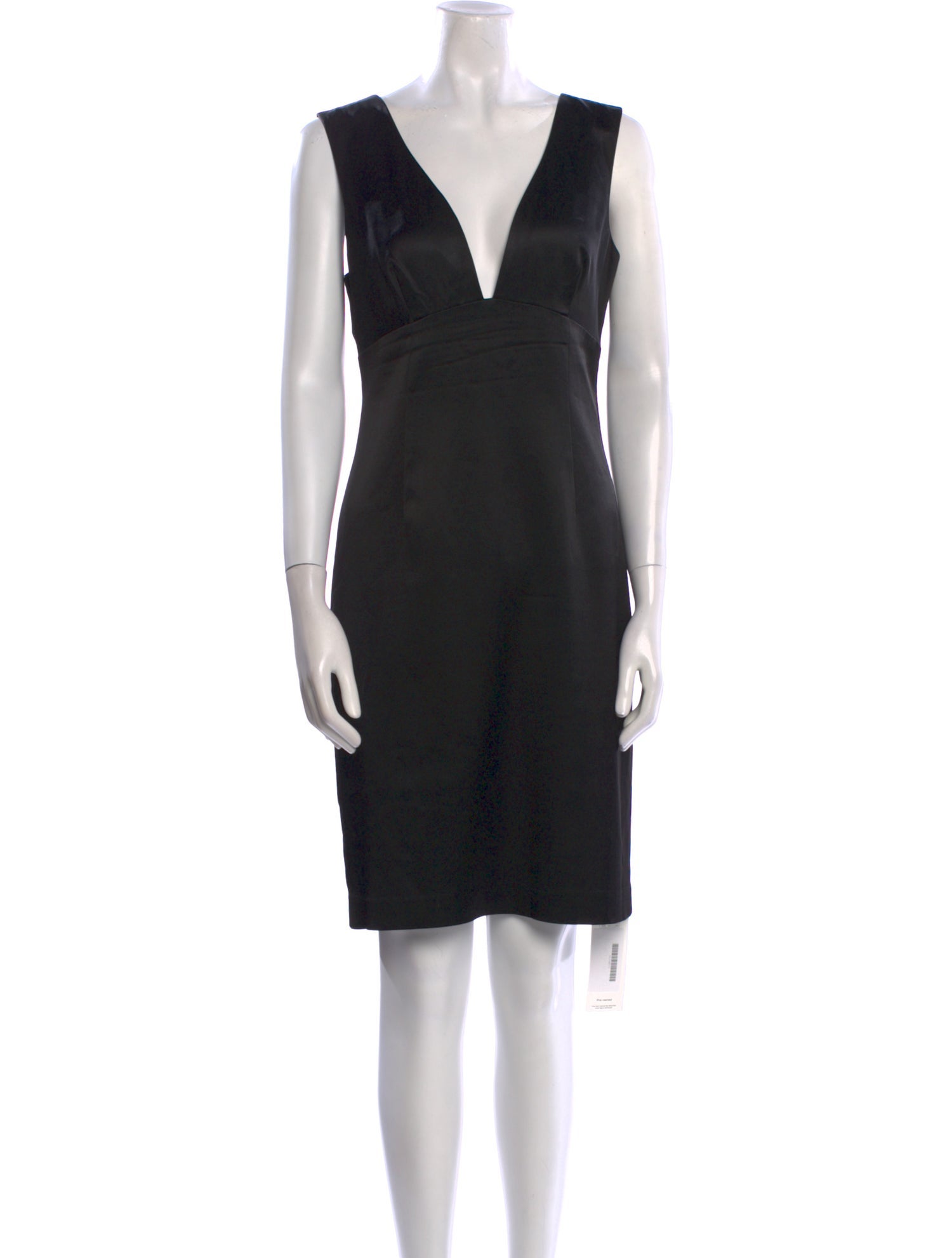 L'Agence V-Neck Knee-Length Dress