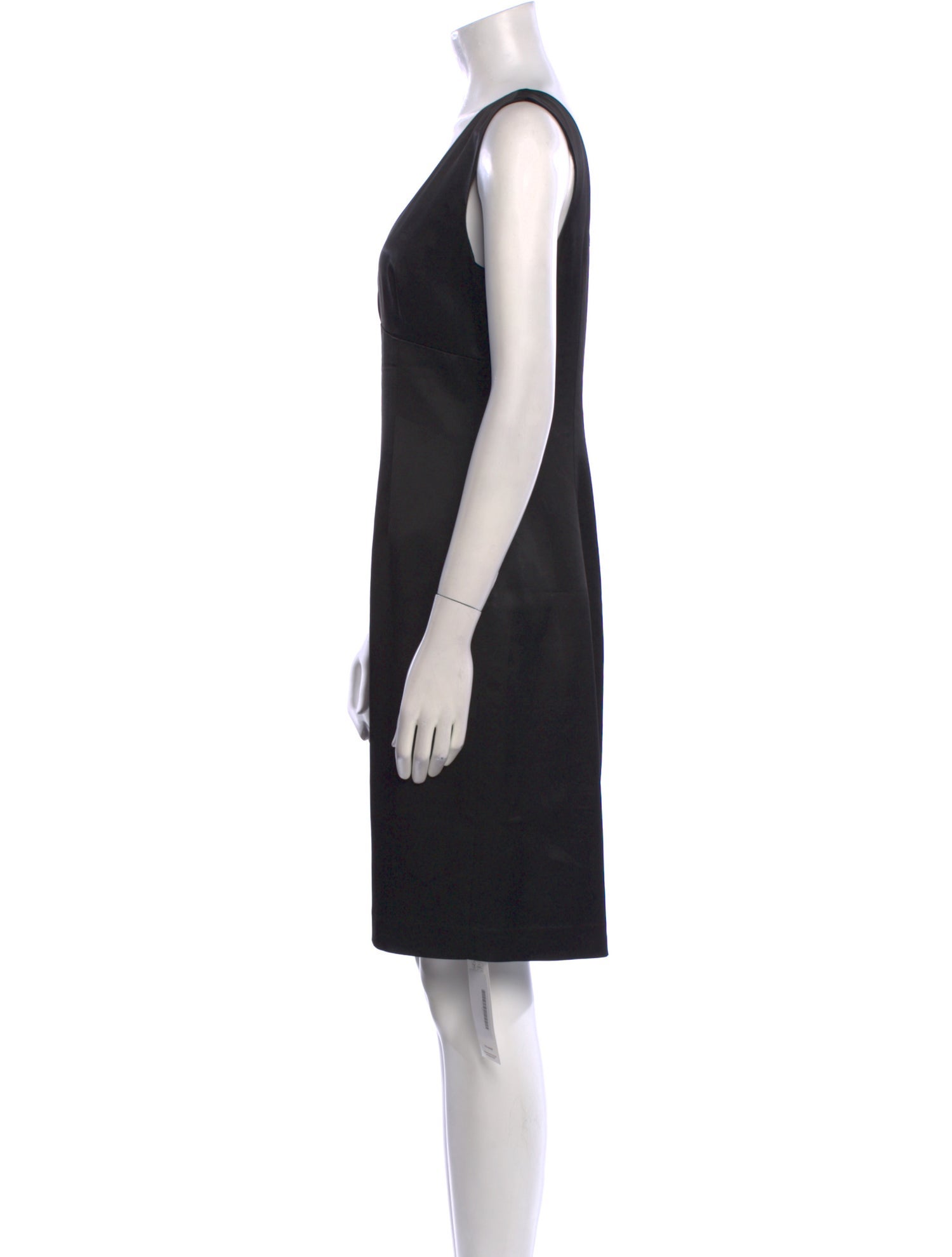 L'Agence V-Neck Knee-Length Dress