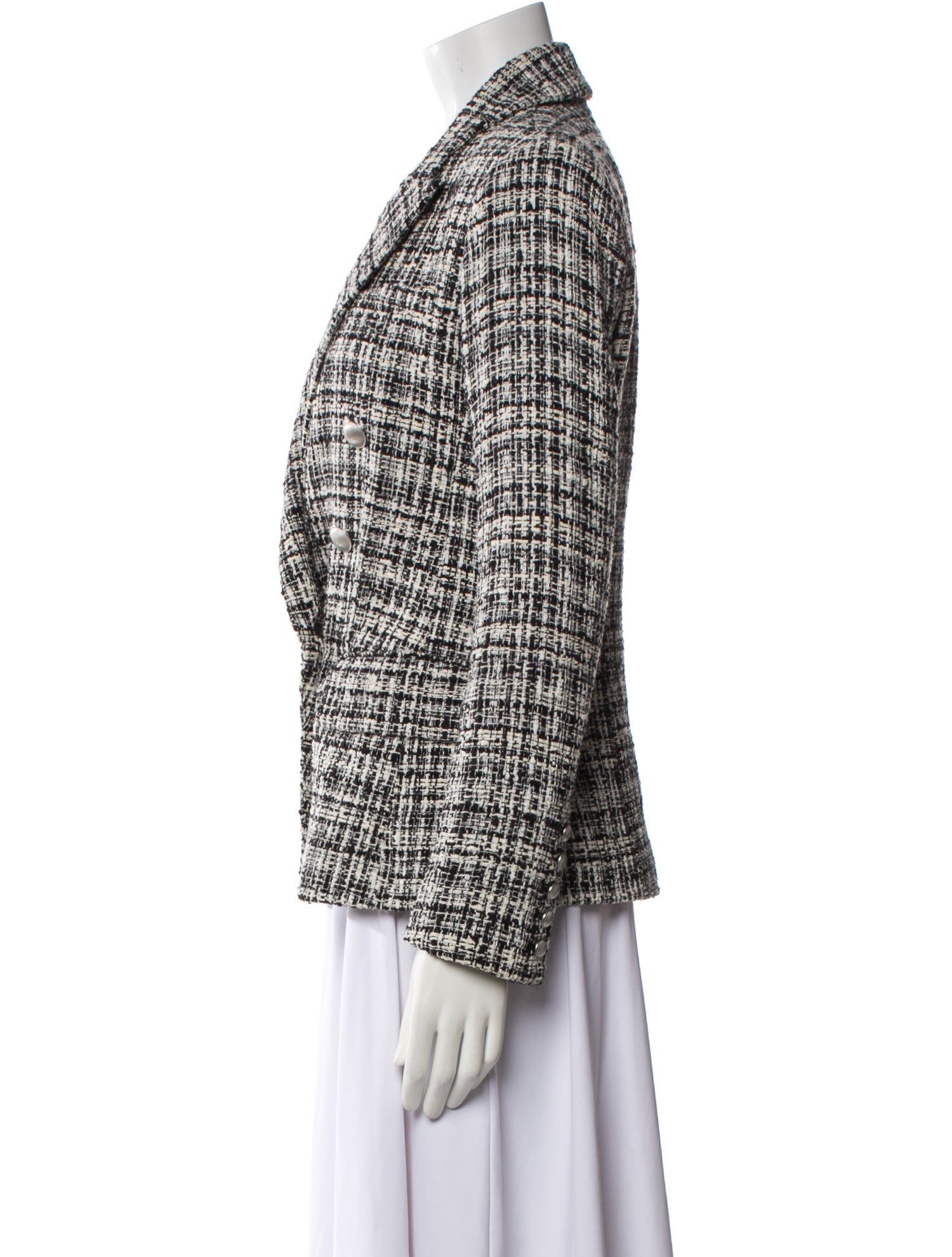 L'Agence Plaid Print Blazer